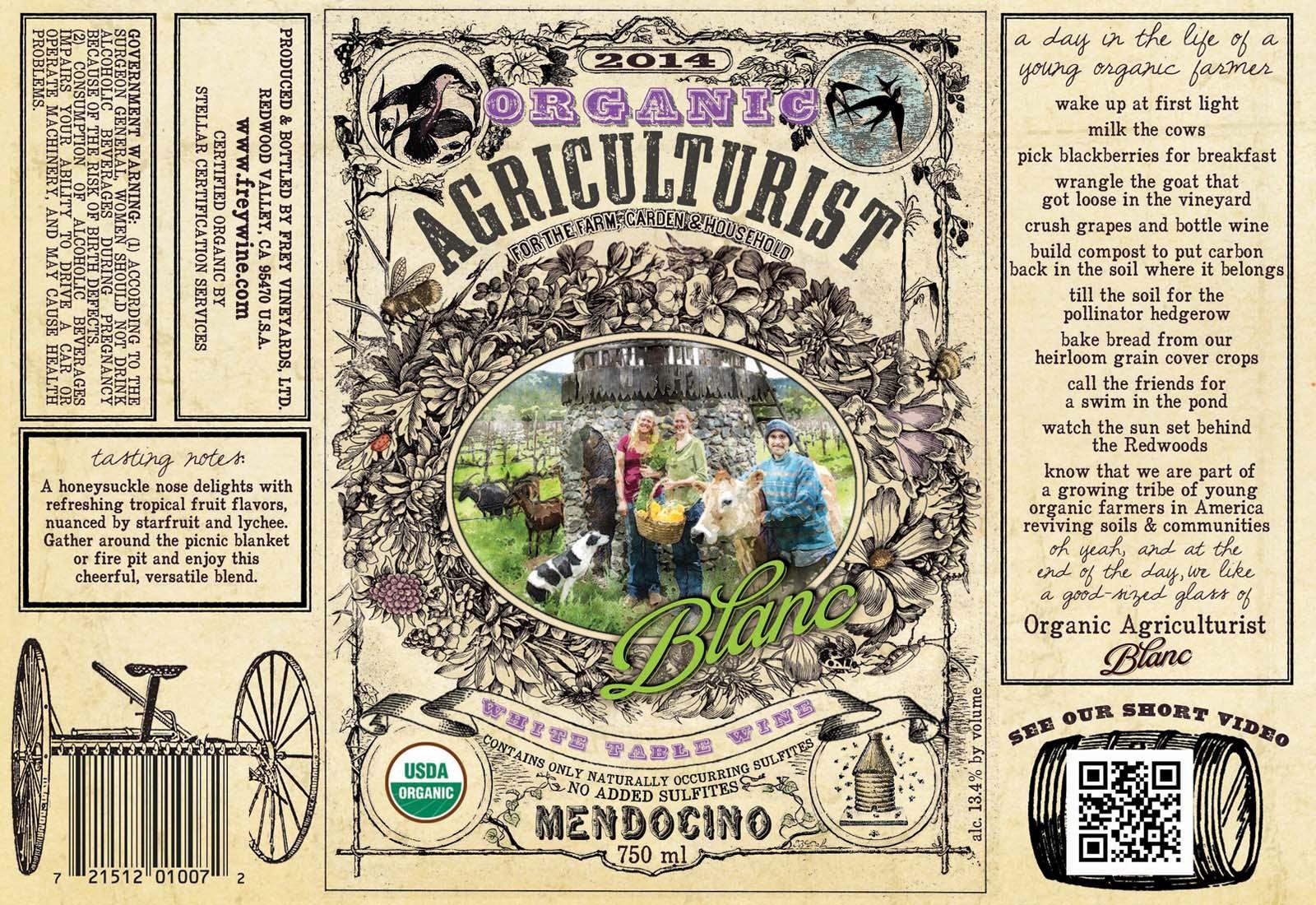 Organic Agriculturist Blanc