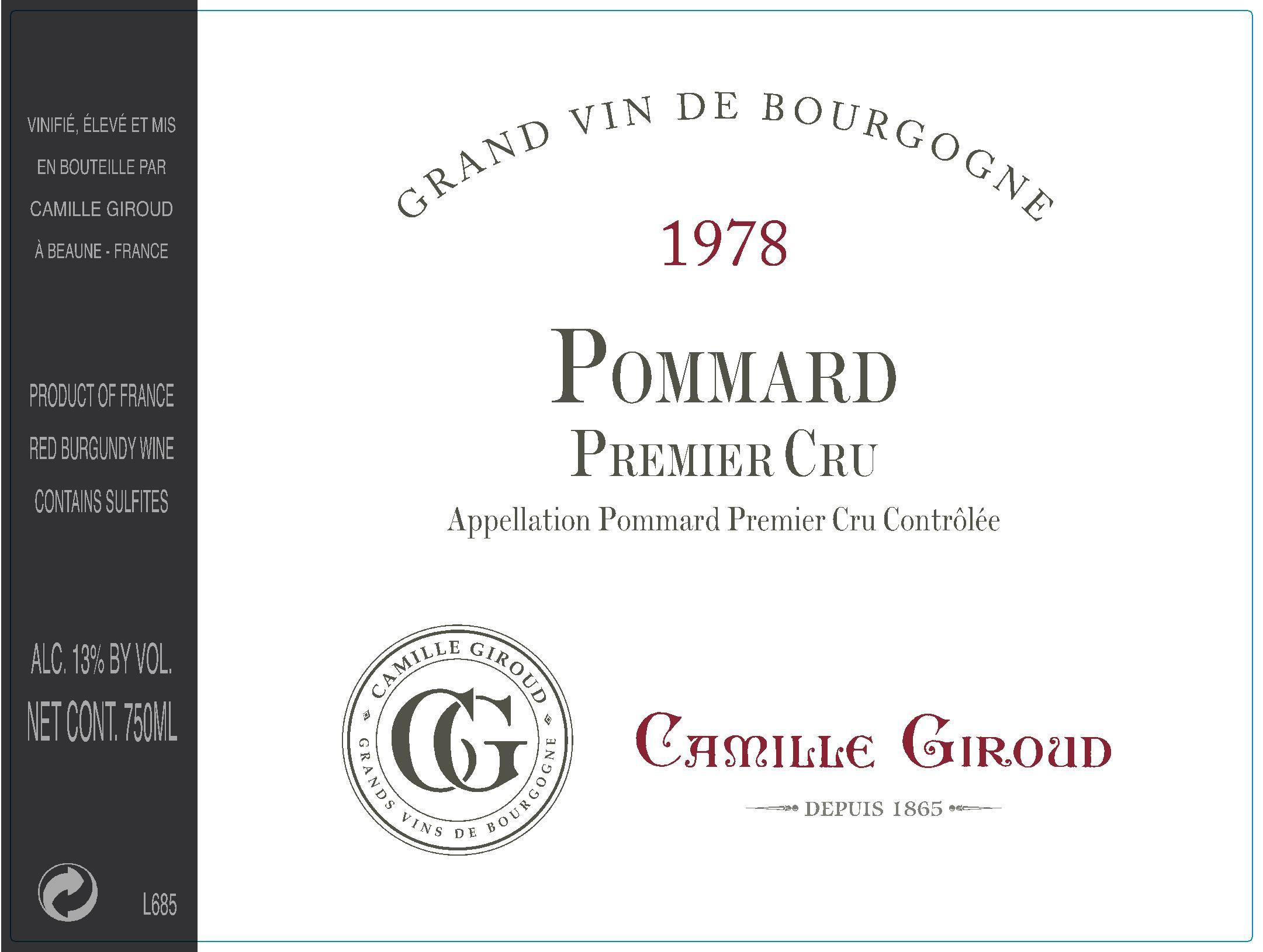 Pommard Premier Cru