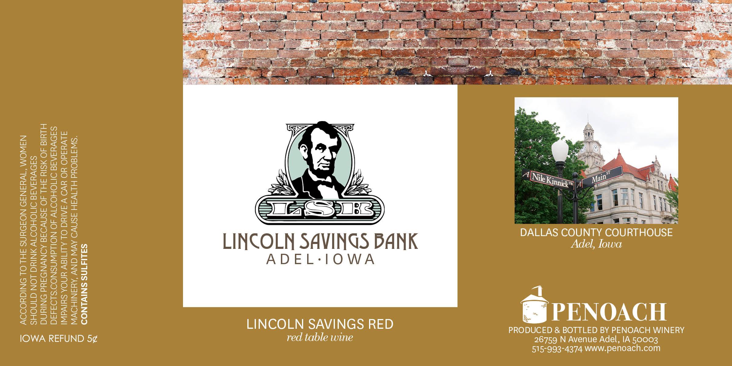 Lincoln Savings Red