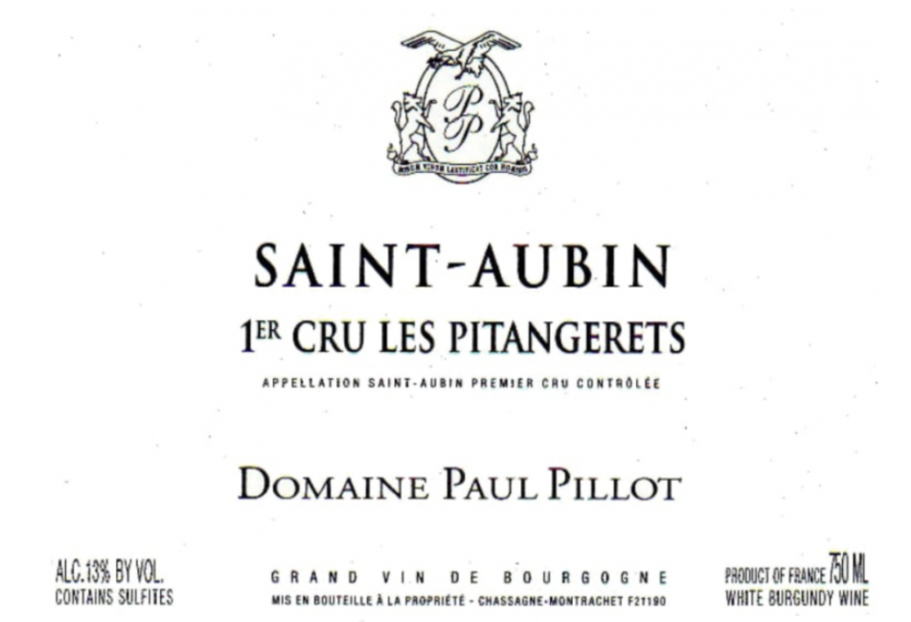 Saint-Aubin Les Pitangerets White Wine