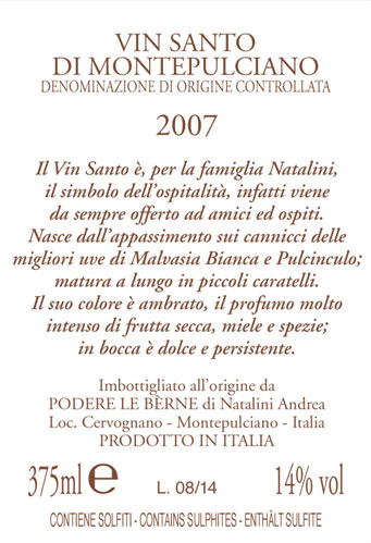 Vin Santo Di Montepulciano