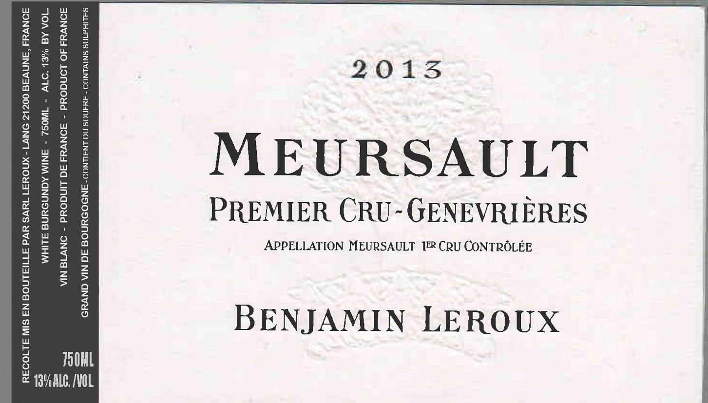 Premier Cru-Genevrières