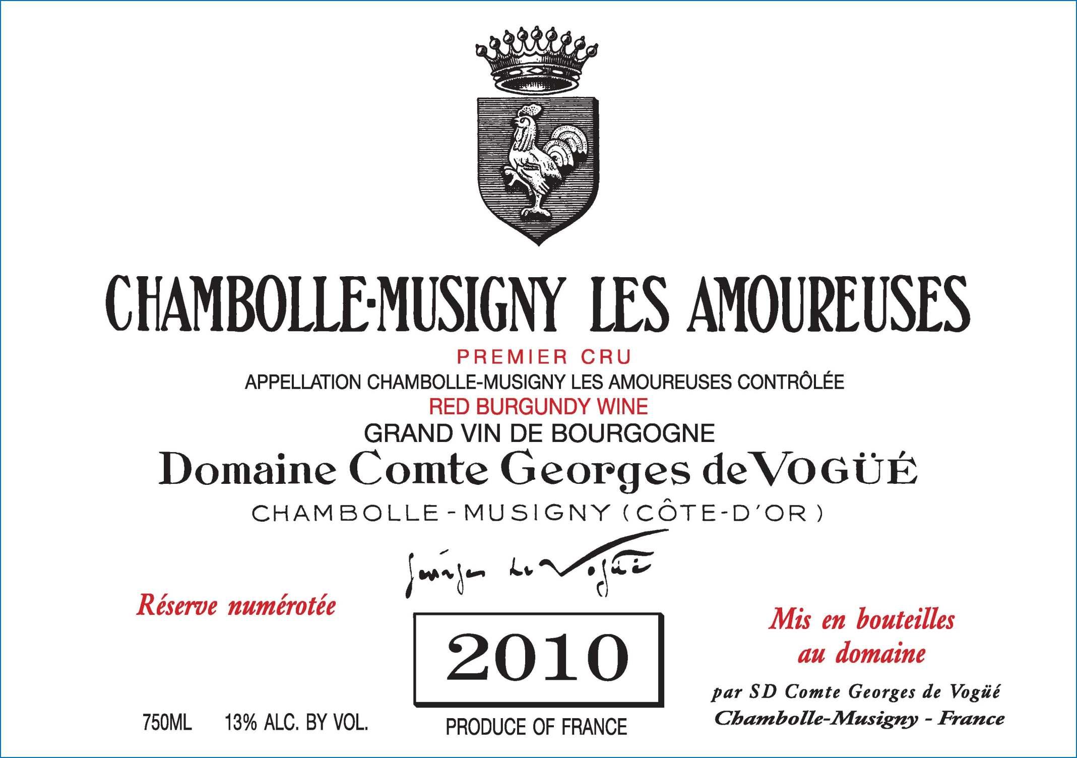 Chambolle Musigny Les Amoureases