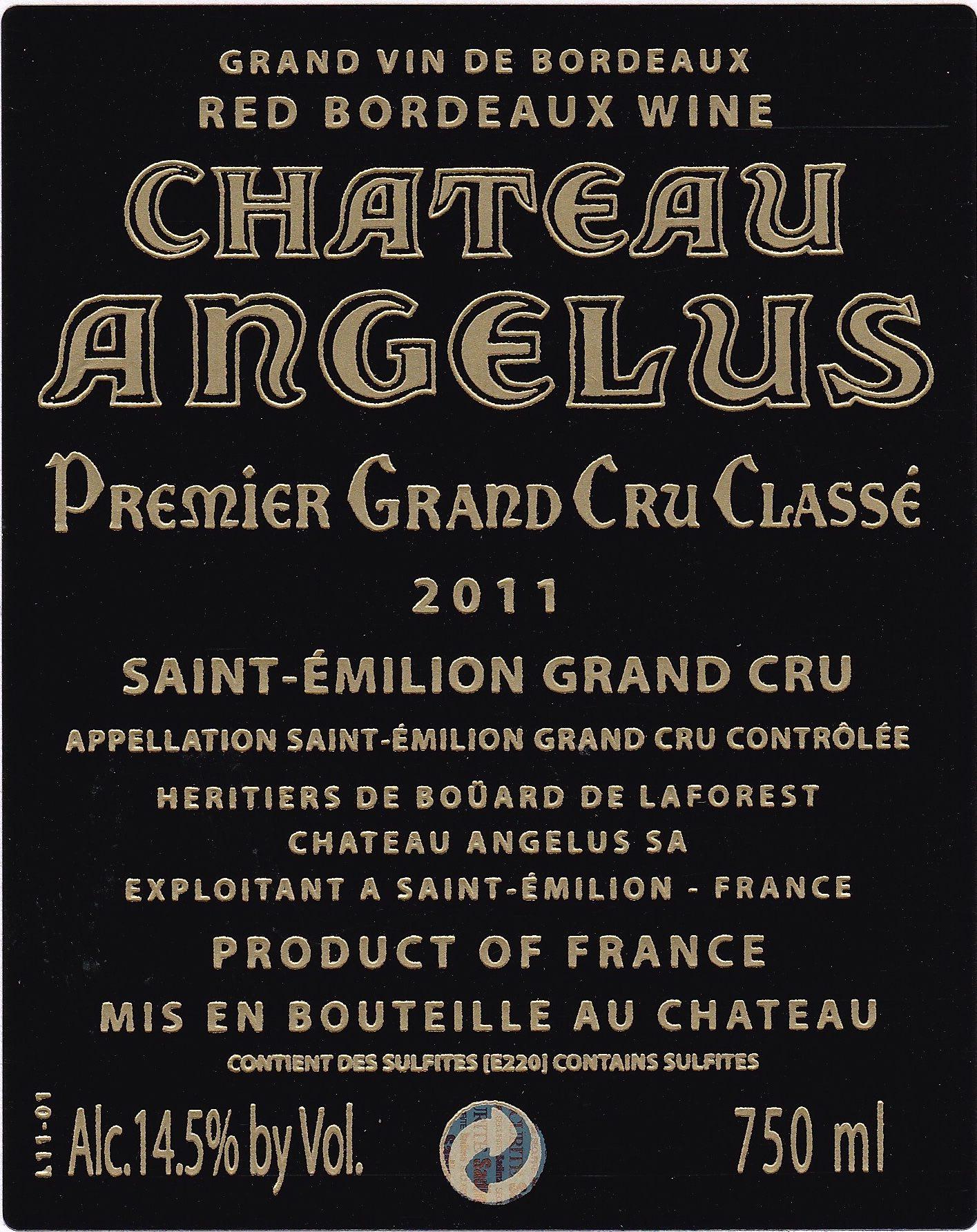 Chateau Angelus Premier Grand Cru Classé