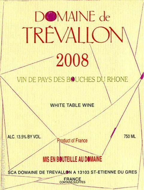 Domaine De Trevallon Vin De Pays Des Bouches Du Rhone