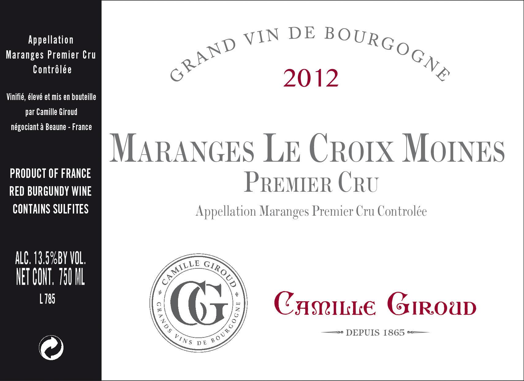 Maranges Le Croix Moines