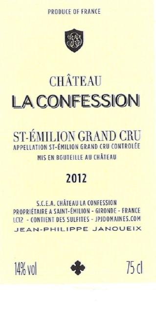 La Confession St-Émilion Grand Cru