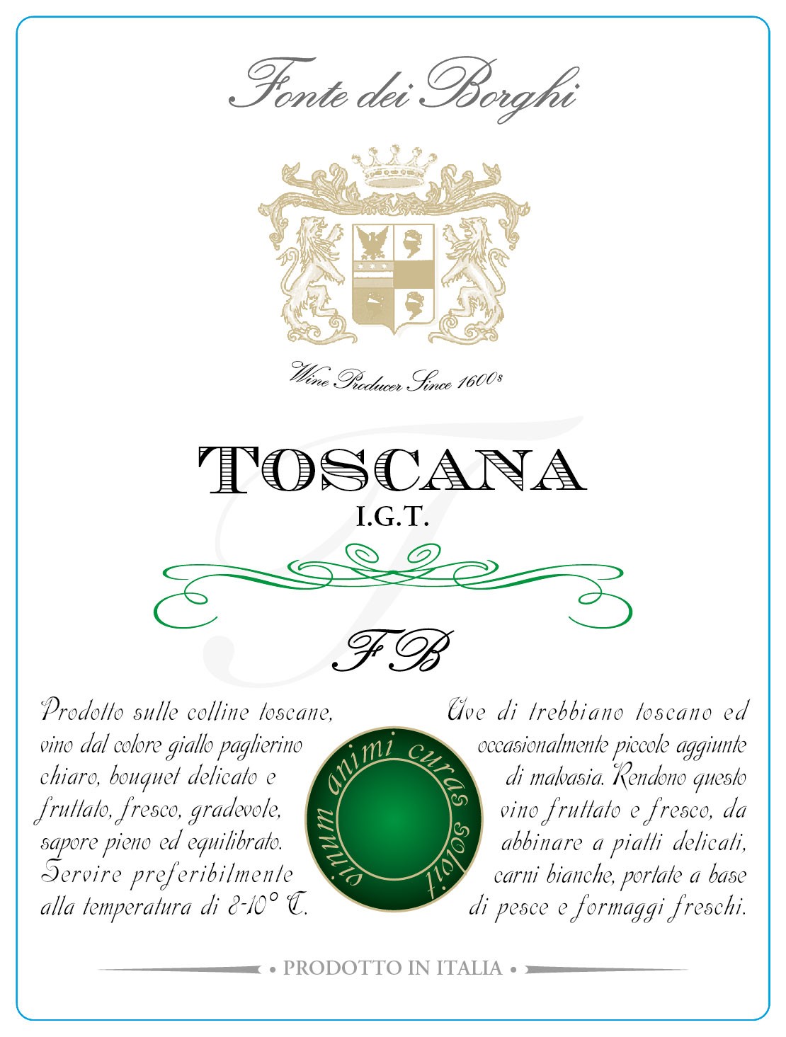 Fonte Dei Borghi Toscana Bianco