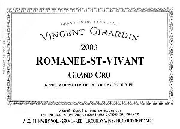 Romanee - St - Vivant Grand Cru