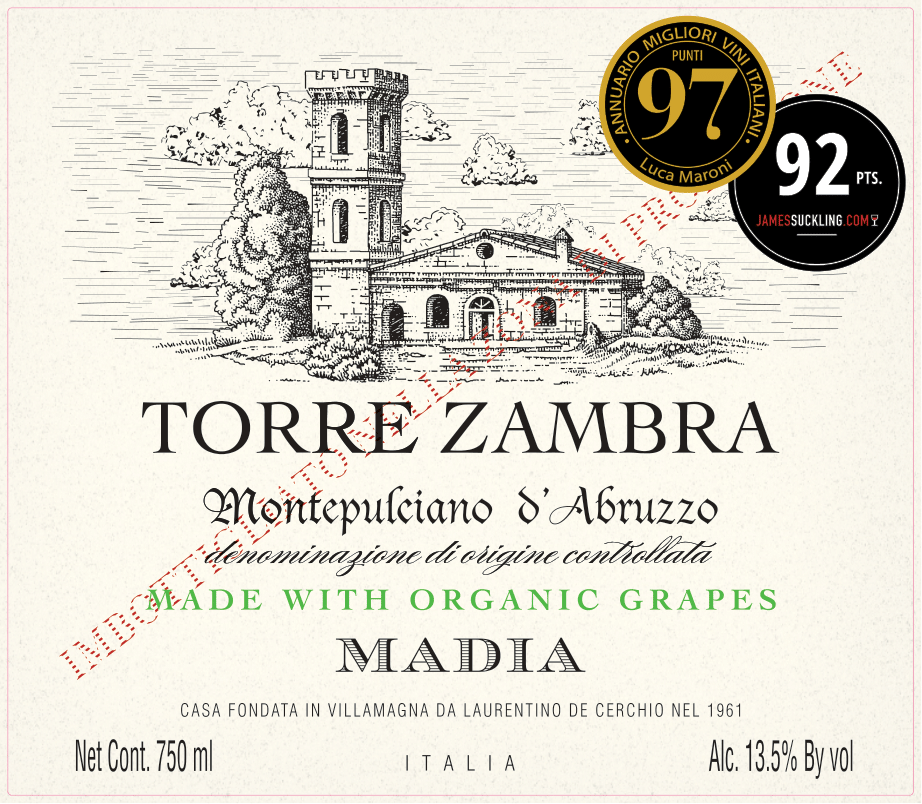 Torre Zambra Famiglia De Cerchio Madia Montepulciano D'abruzzo