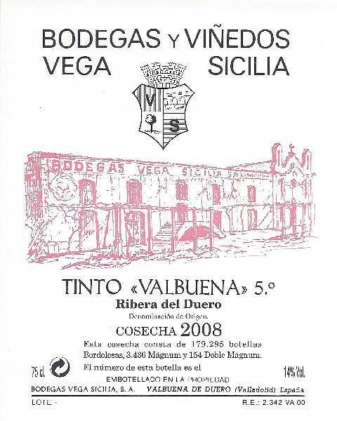 Red Ribera Del Duero Wine