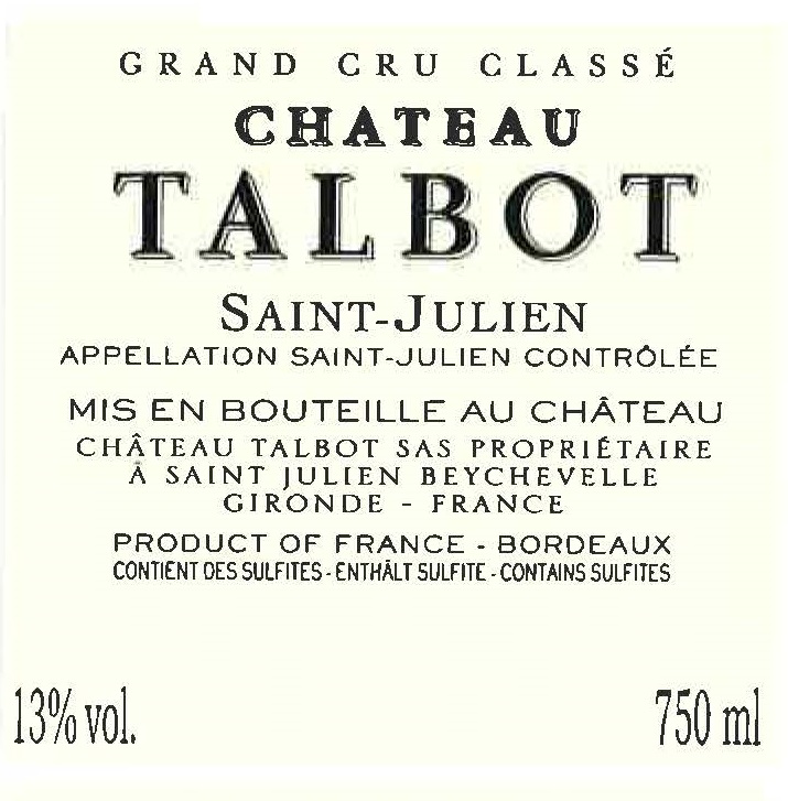Chateau Talbot Grand Classé