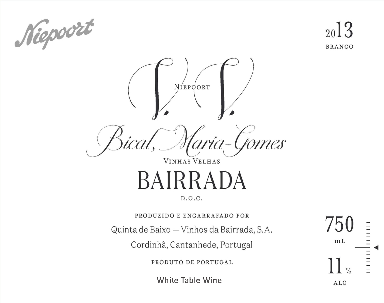 Vinhas Velhas Bical Maria Gomes