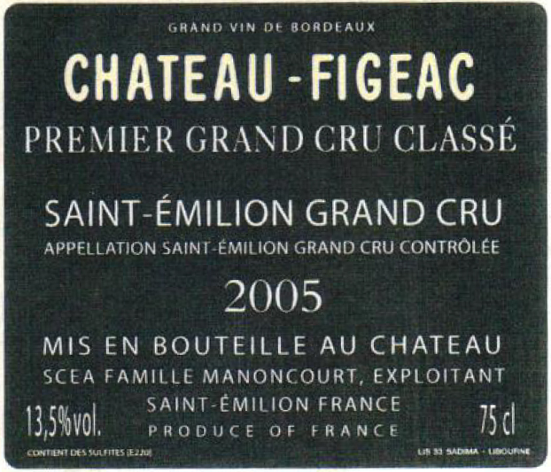 Chateau - Figeac Premier Grand Cru Classe