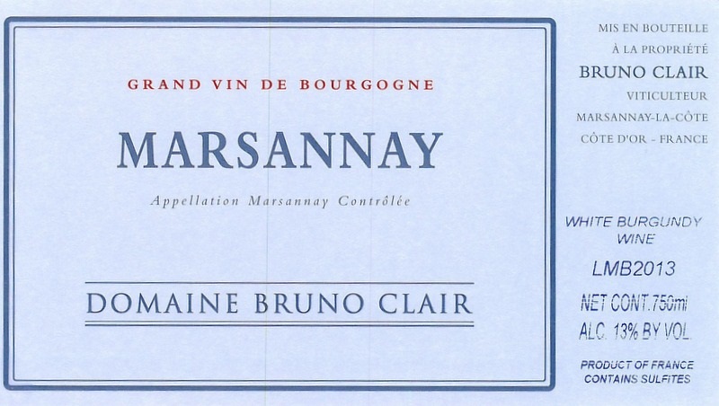 Marsannay White Table Wine