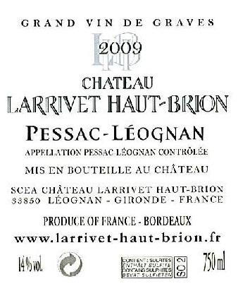 Chateau Larrivet Haut Brion