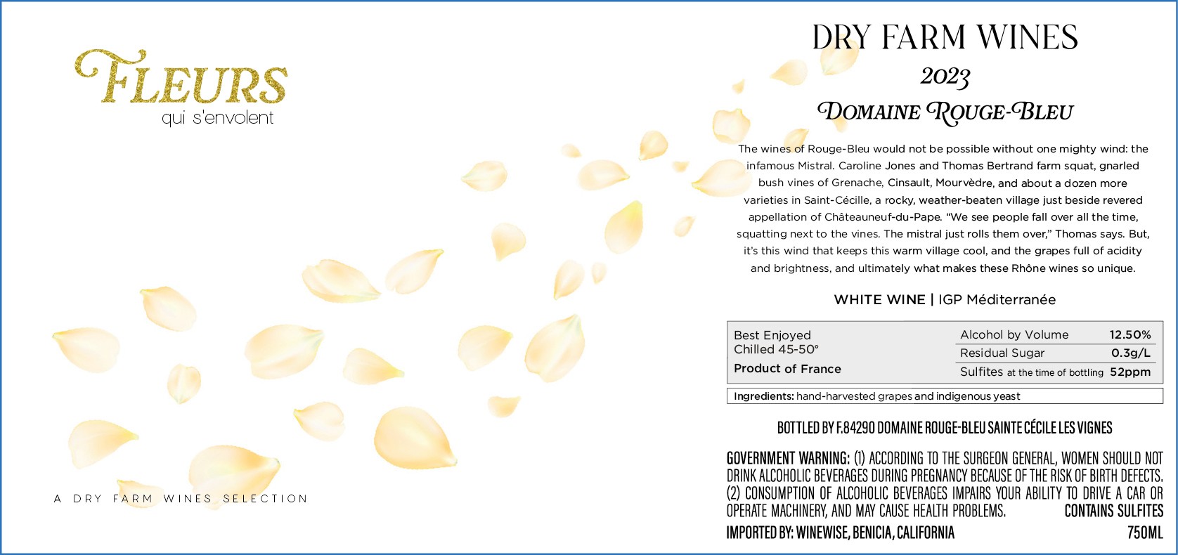 Fleurs Qui S'envolent - Dry Farm Wines