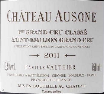 Chateau Ausone 1er Grand Classe