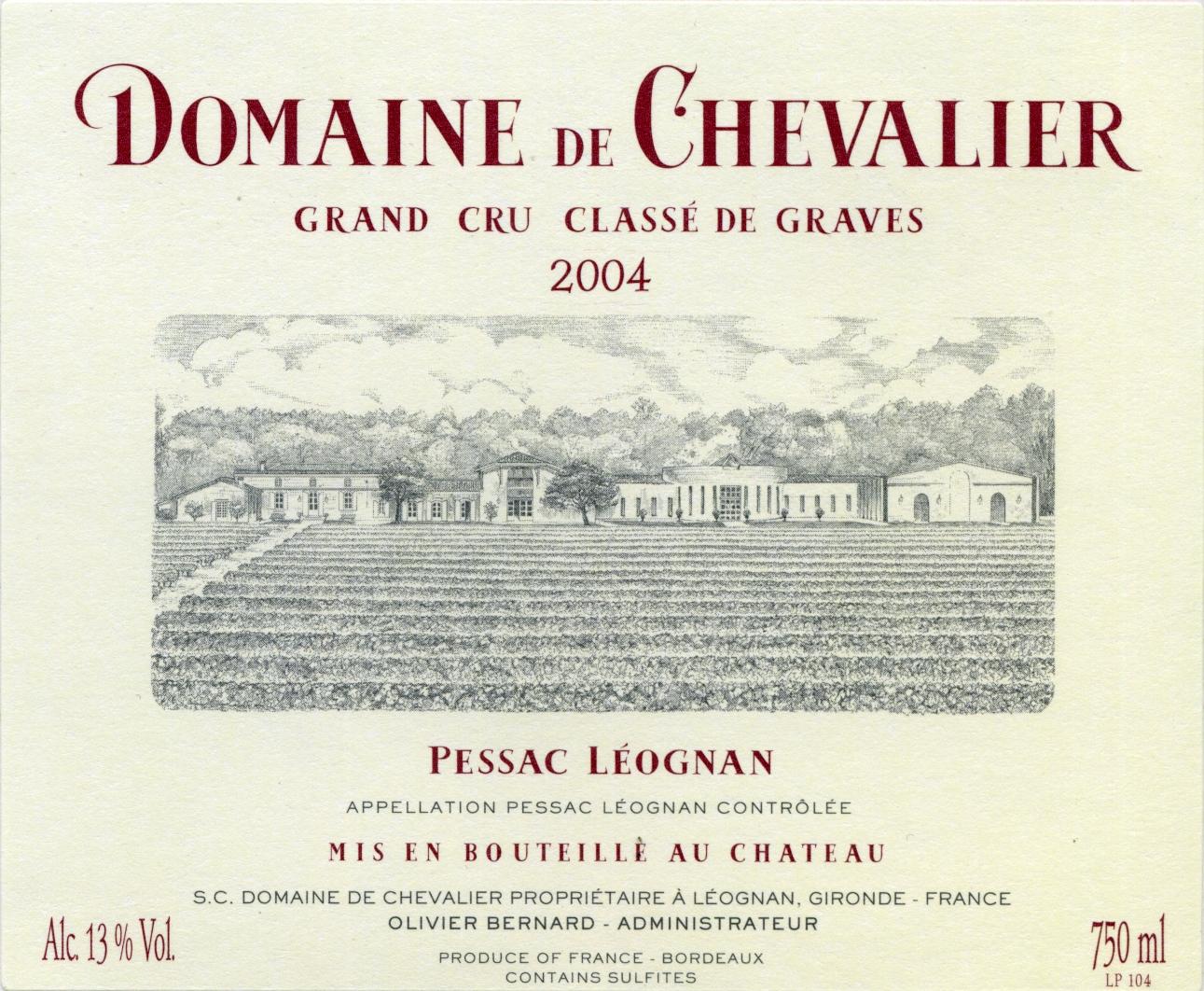 Domaine De Chevalier Grand Cru Classé De Graves