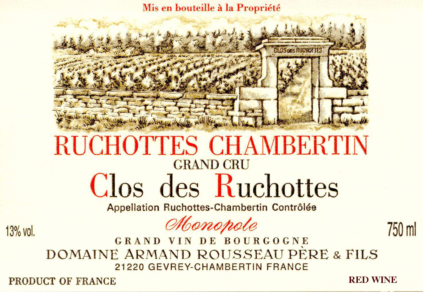 Ruchottes Chambertin Grand Cru