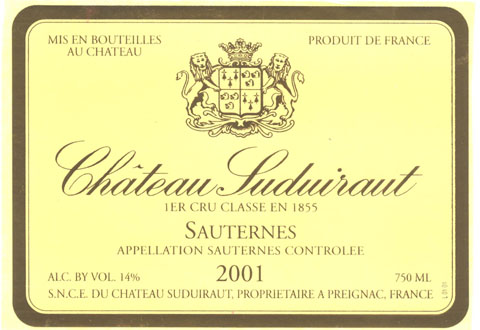 Chateau Suduiraut Ier Cru Classe