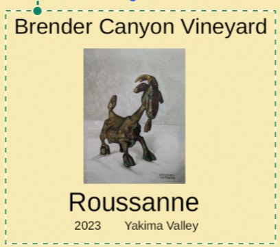 Brender Canyon Vineyard Roussanne