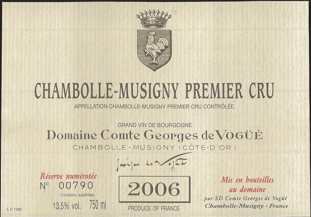 Chambolle - Musigny Premier Cru