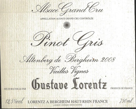 Altenberg de Bergheim Vieilles Vignes