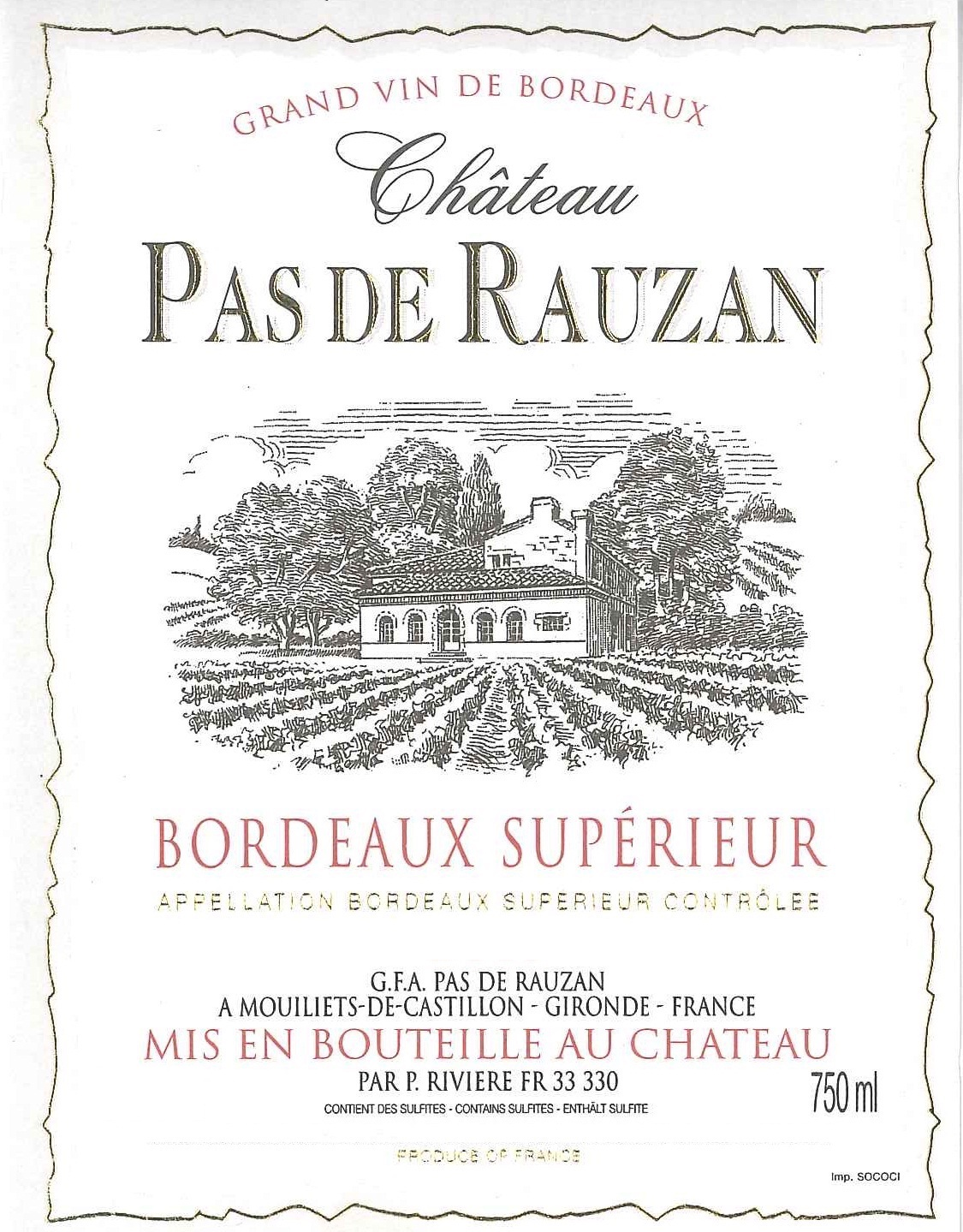 Château Pas De Rauzan