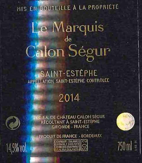 Le Marquis de Calon Ségur