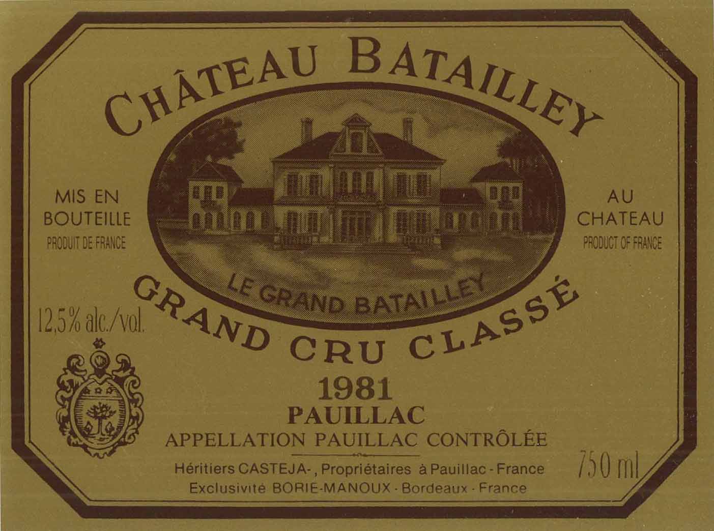 Image of Château Batailley wine