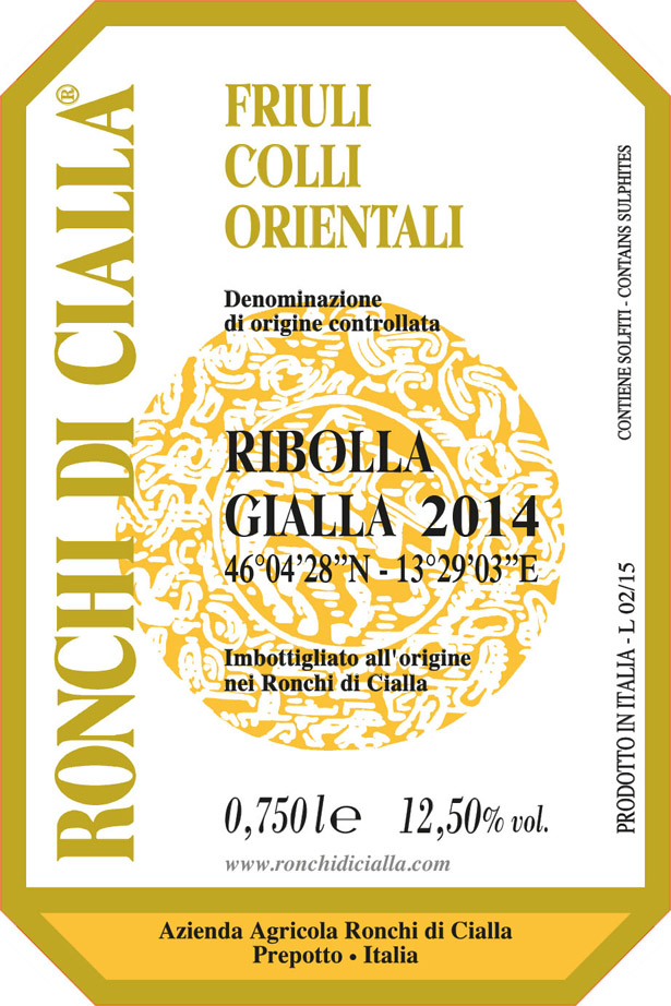 Ronchi Di Cialla Ribolla Gialla