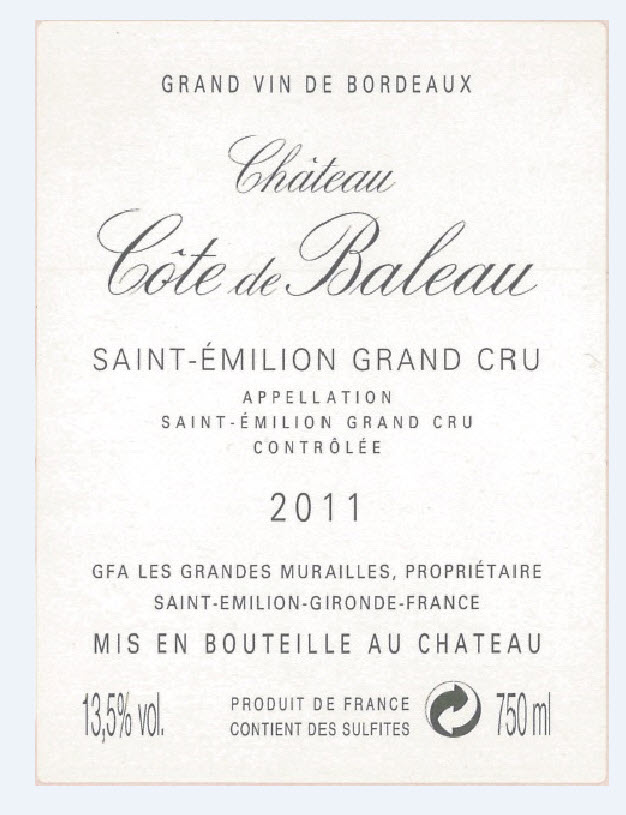 Chateau Cote De Baleau