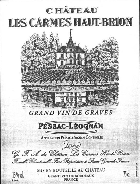 Les Carmes Haut Brion Red Wine