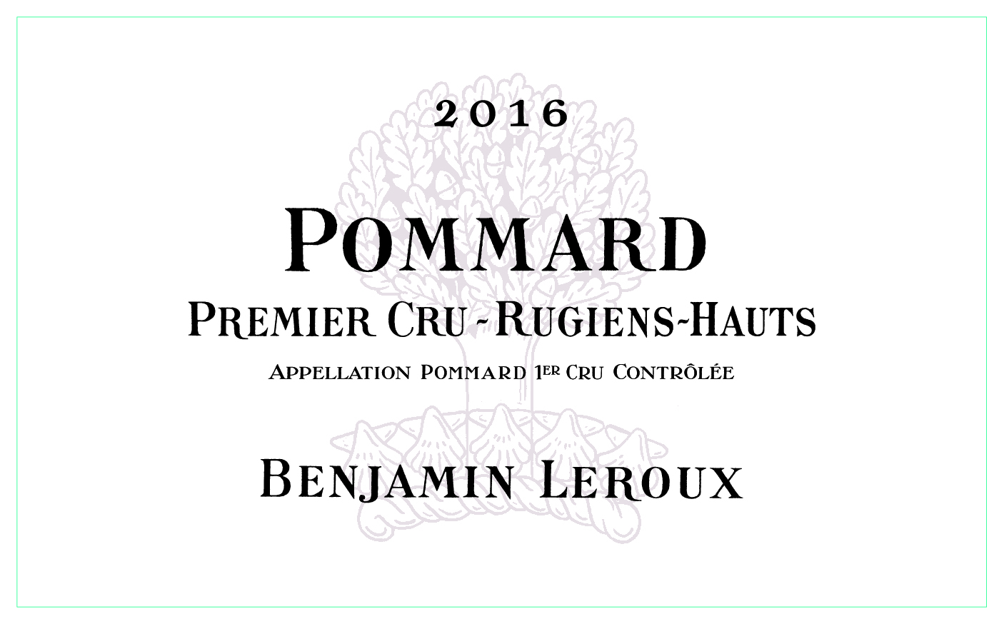 Premier Cru - Rugiens-Hauts