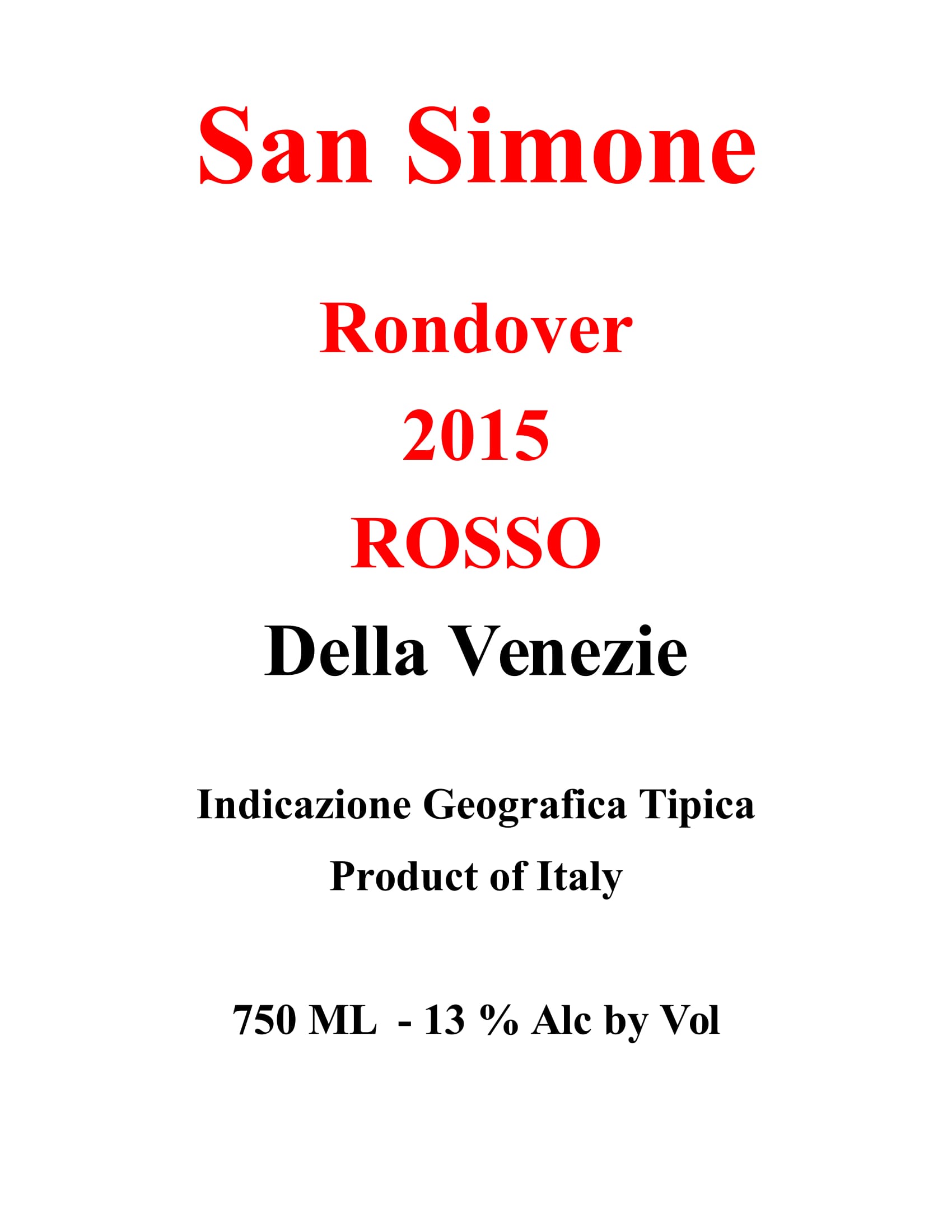 Rondover Rosso