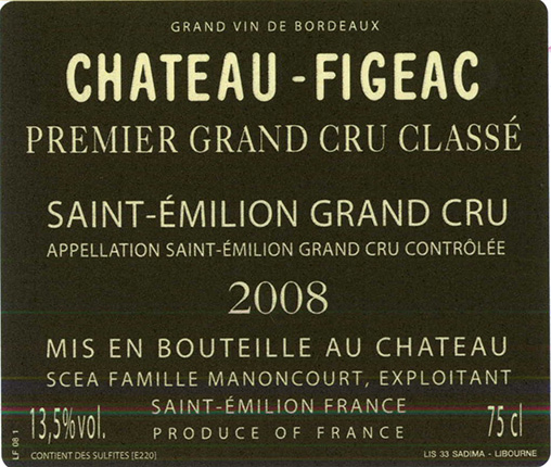 Chateau - Figeac Premier Grand Cru Classe
