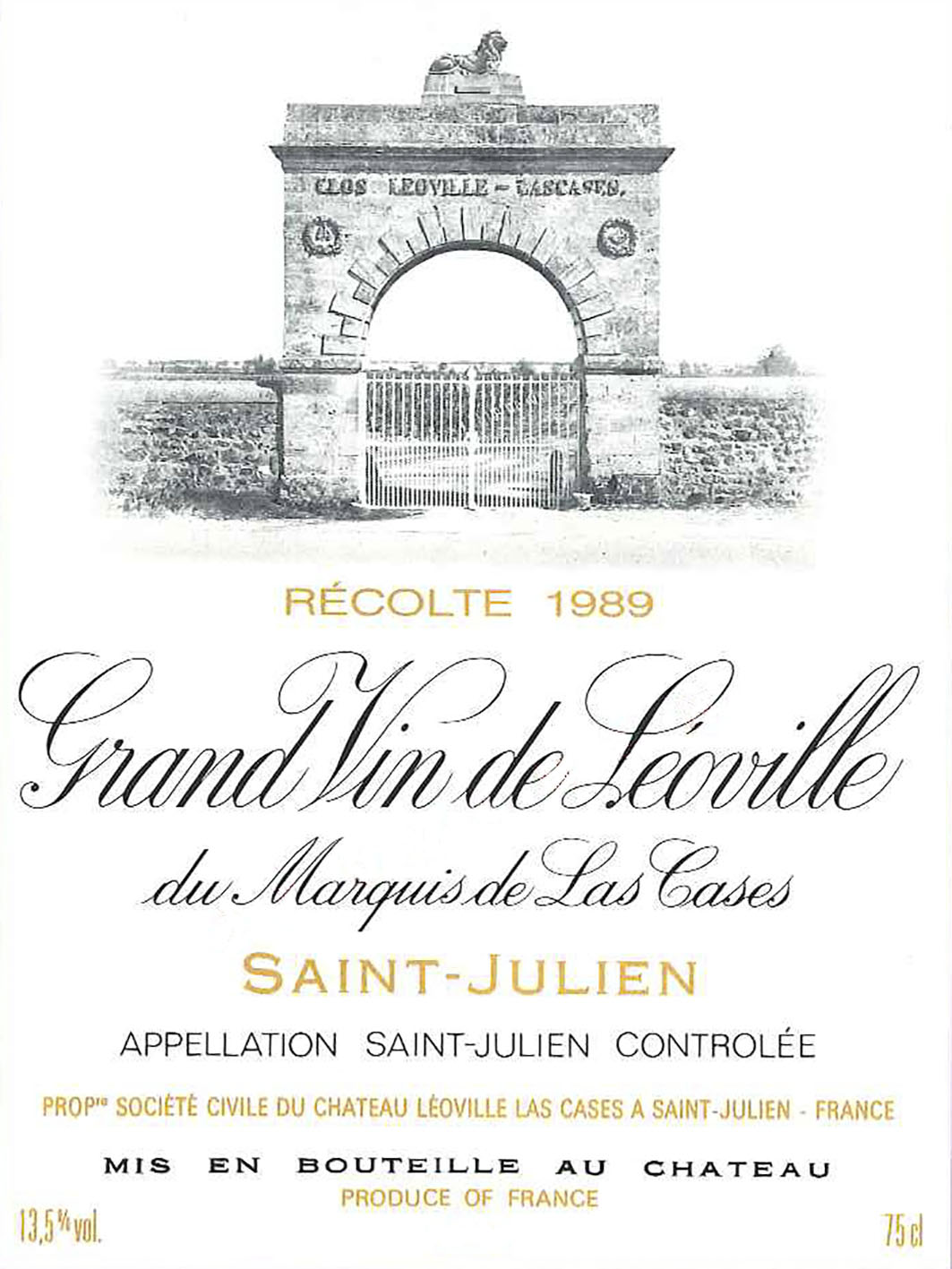 Grand Vin De Leoville Du Marquis De Las Cases