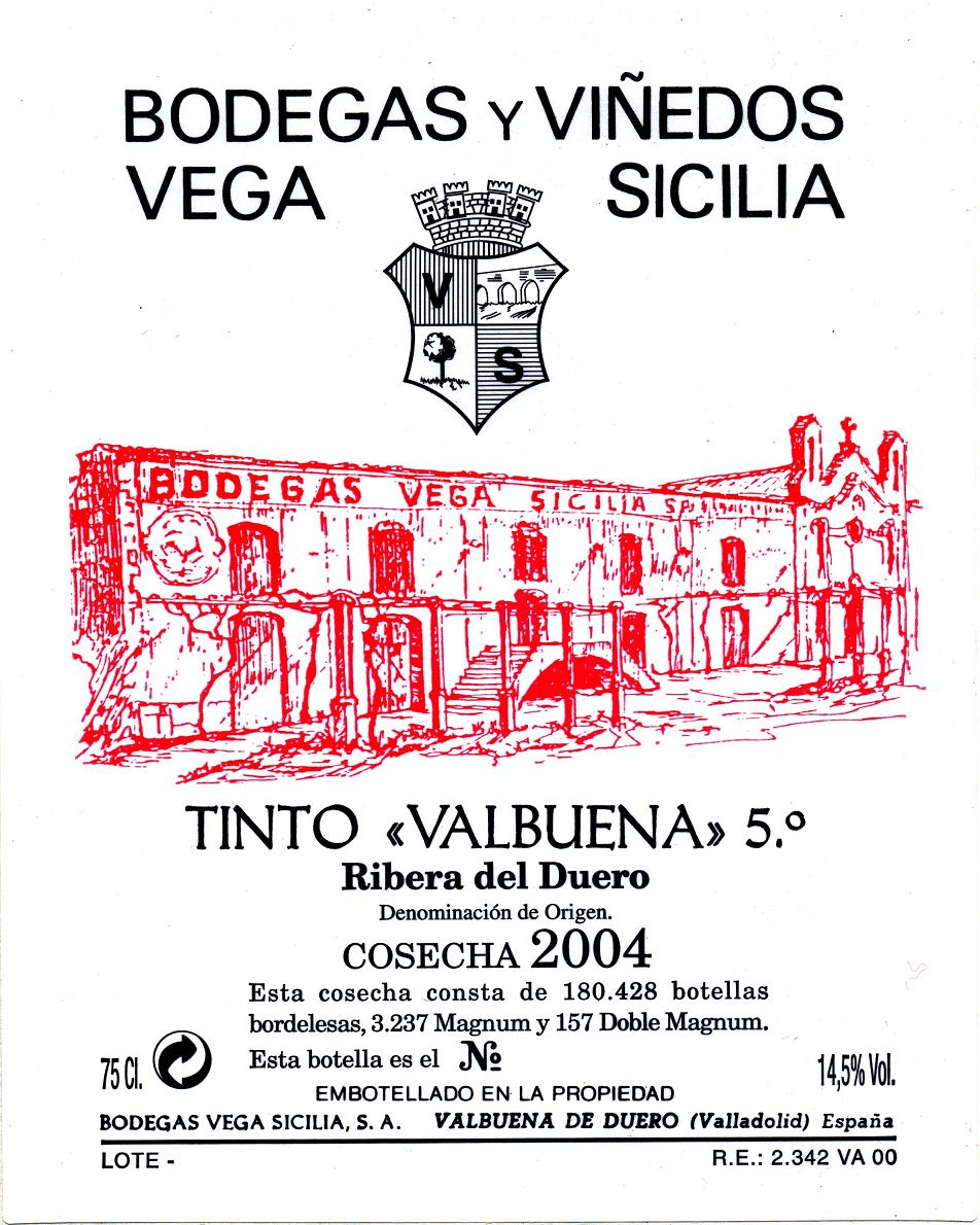 Bodegas Y Vinedos Vega Sicilia Valbuena