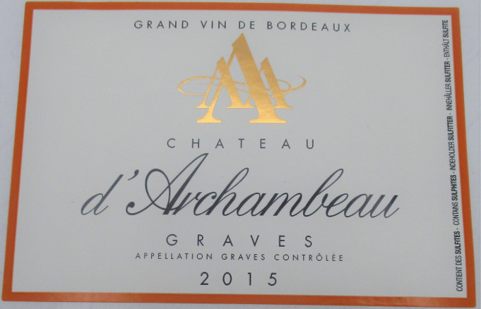 Château D'archambeau Graves Rouge