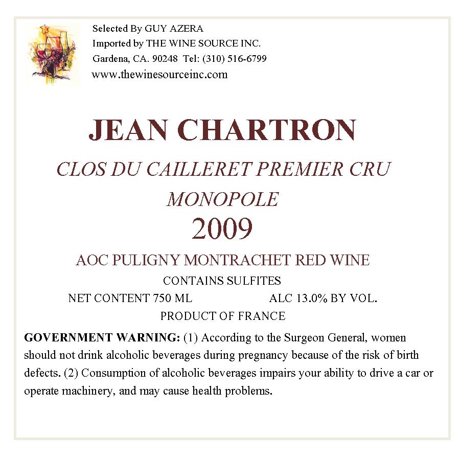 Clos Du Cailleret Premier Cru