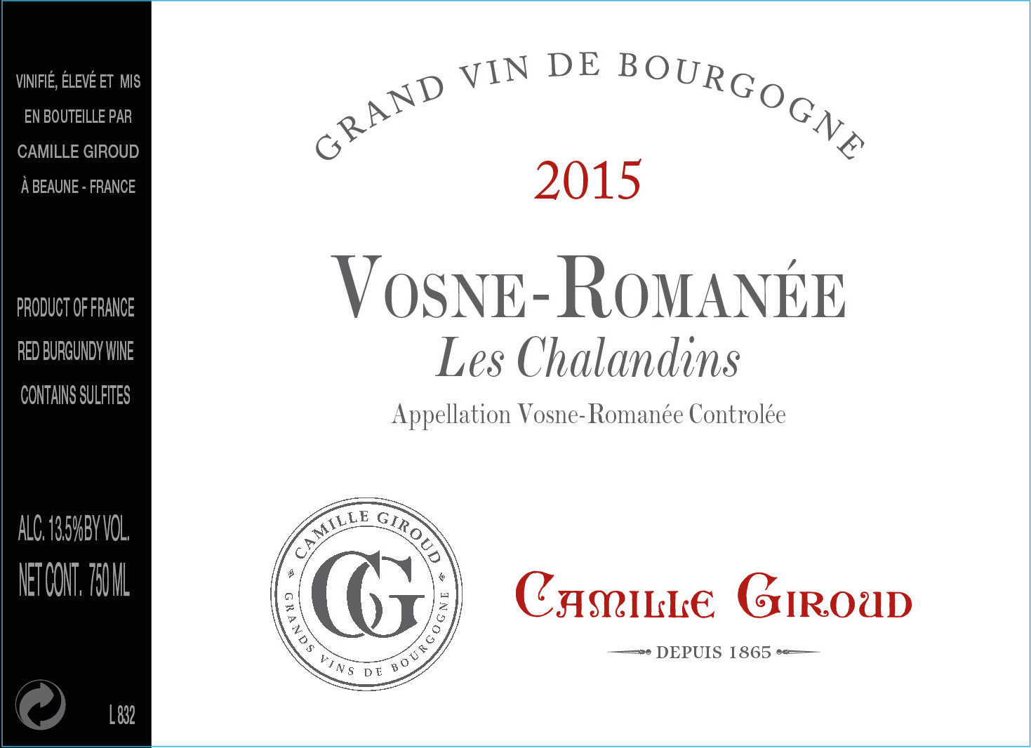 Vosne Romanée Les Chalandins