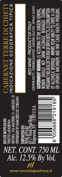 Terre Dicchiet Red Wine