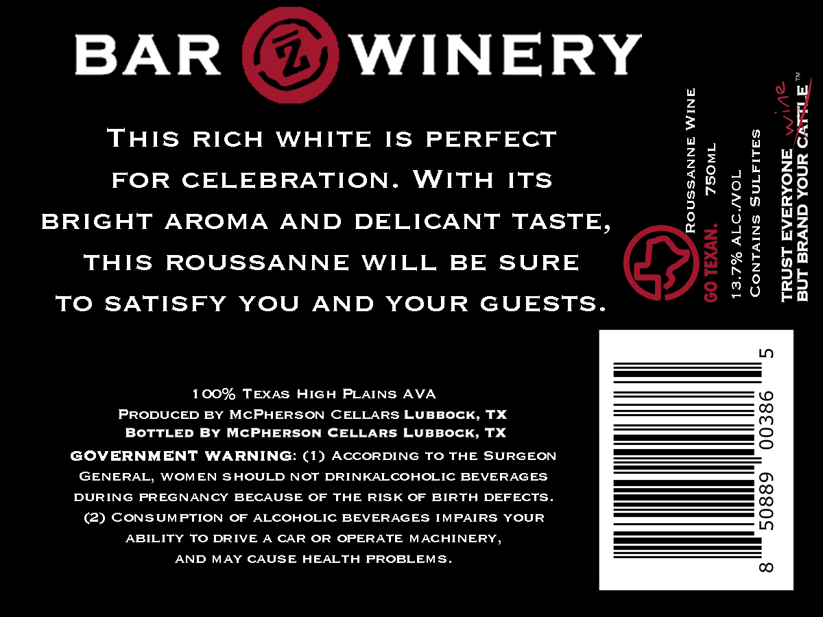 Rich White Roussanne