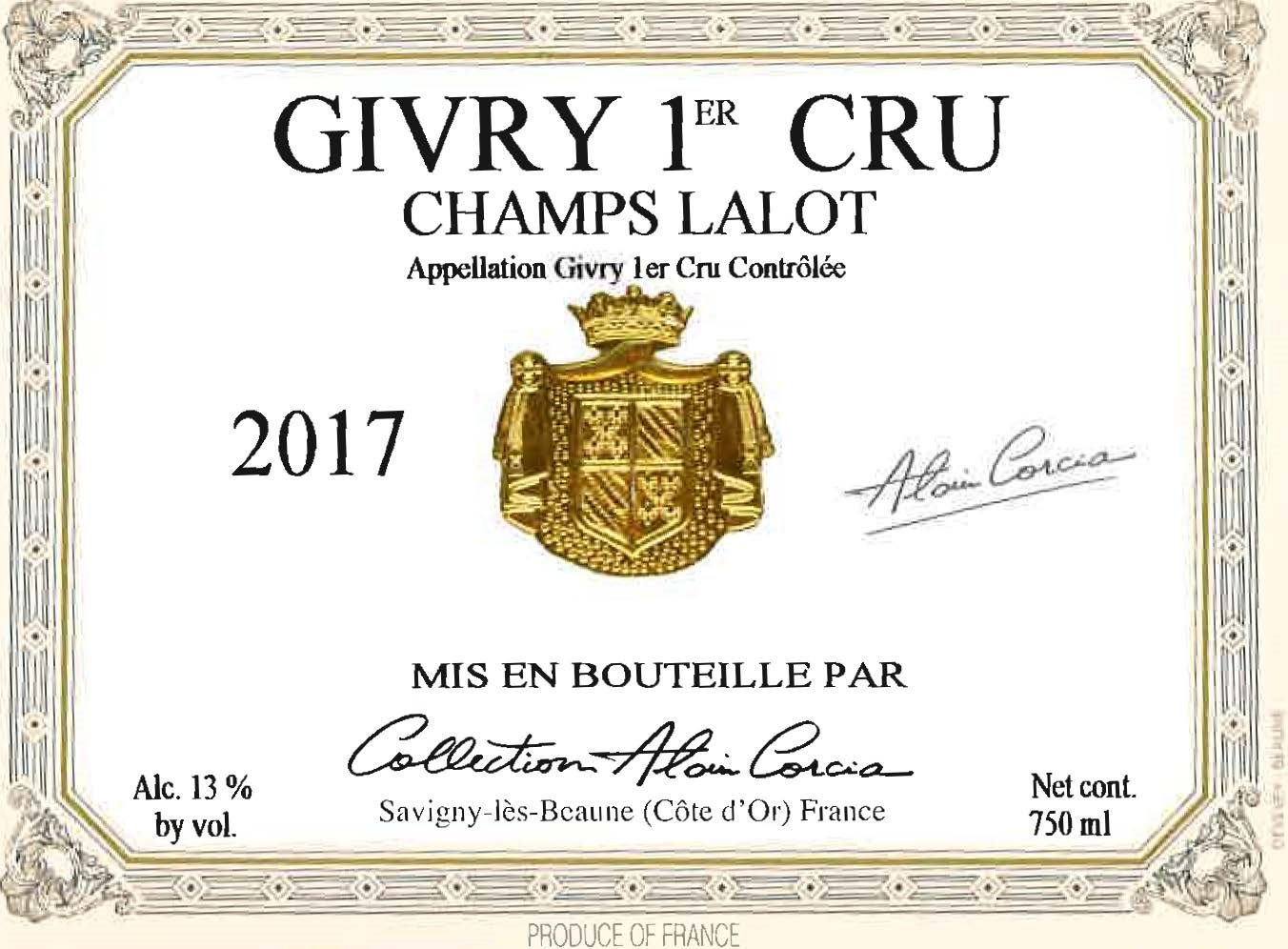 Givry Ler Cru Champs Lalot