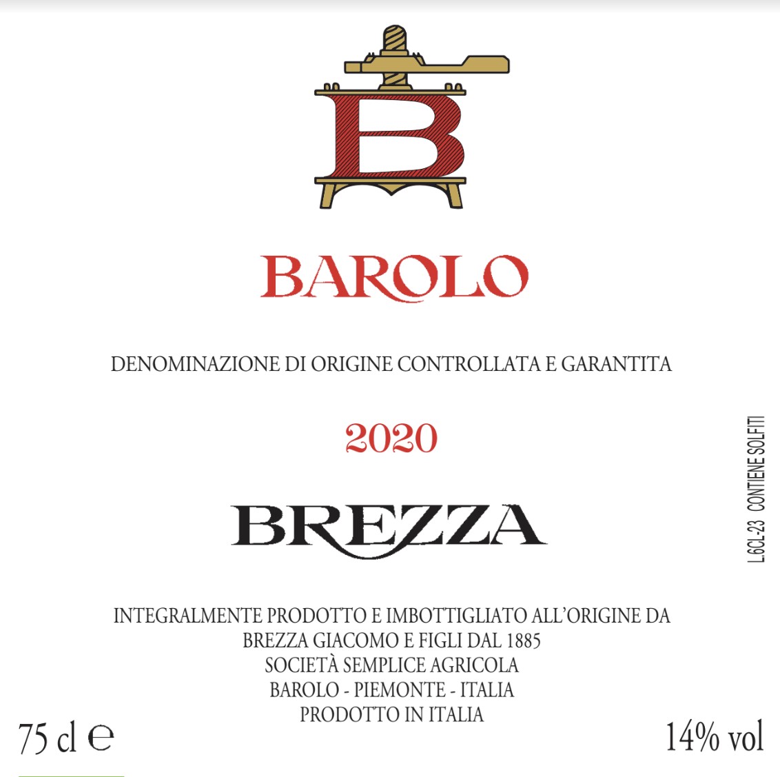 Barolo Red Wine