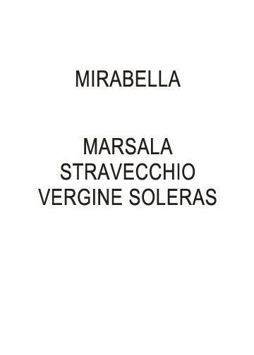 Stravecchio Vergine Soleras