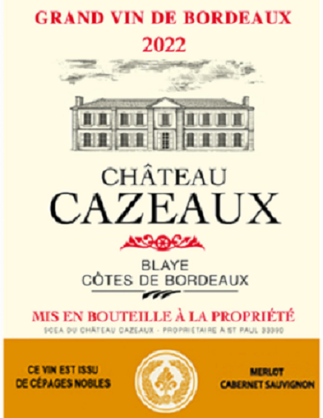 Chateau Cazeaux Red Bordeaux Wine