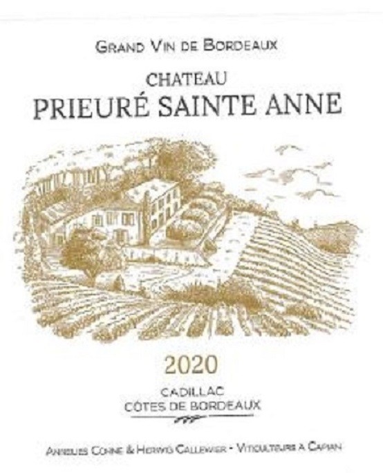 Prieuré Sainte Anne Cadillac Cotes De Bordeaux