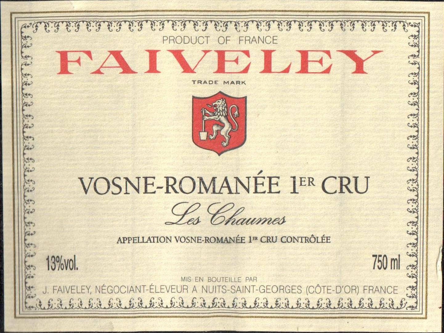 Vosne - Romanée 1er Cru Les Chaumes